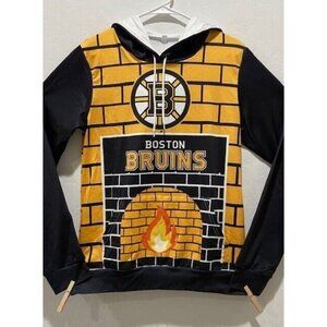 NWOT Men's NHL Boston Bruins Pullover Hoodie Size S Long Sleeve Drawstring